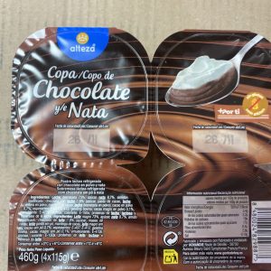 Postre chocolate nata